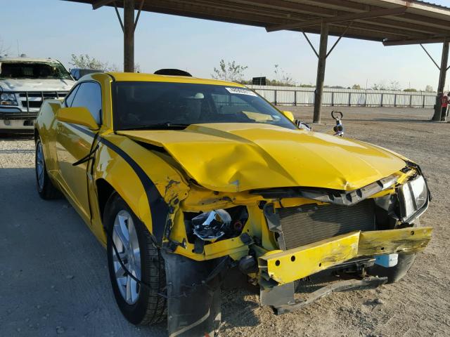 2G1FB1E3XD9178631 - 2013 CHEVROLET CAMARO LT YELLOW photo 1