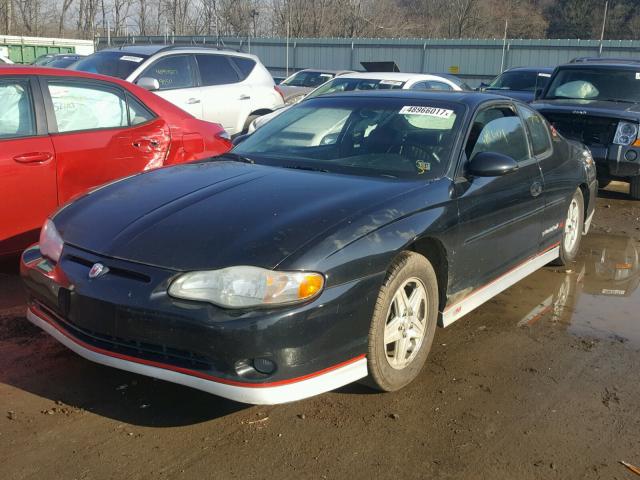 2G1WX15K429240191 - 2002 CHEVROLET MONTE CARL BLACK photo 2