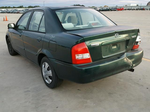 JM1BJ2228Y0207988 - 2000 MAZDA PROTEGE DX GREEN photo 3