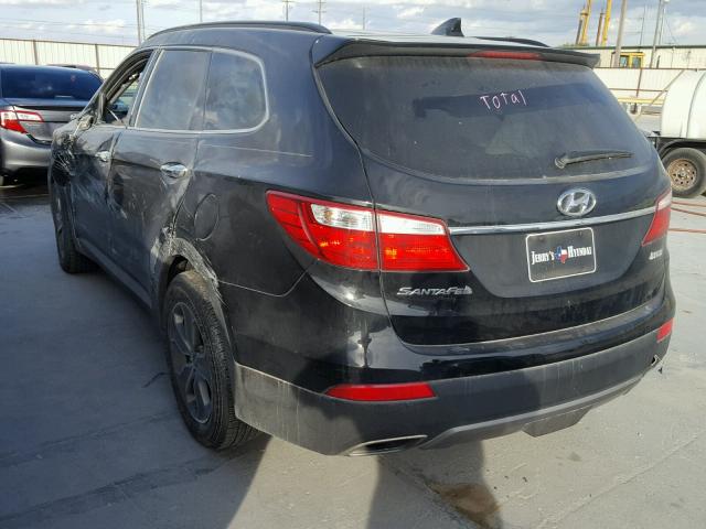 KM8SM4HFXDU005553 - 2013 HYUNDAI SANTA FE G BLACK photo 3