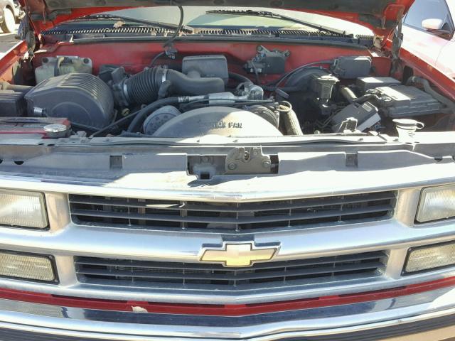 1GNEK13R0XJ539469 - 1999 CHEVROLET TAHOE K150 RED photo 7