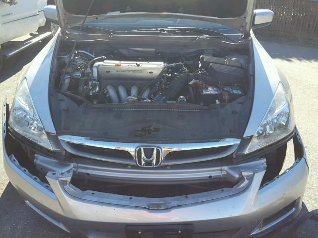 1HGCM56836A136588 - 2006 HONDA ACCORD EX SILVER photo 7