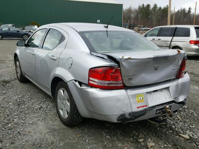 1B3LC46B79N563777 - 2009 DODGE AVENGER SE SILVER photo 3