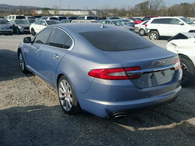 SAJWA0EX7E8U17963 - 2014 JAGUAR XF BLUE photo 3