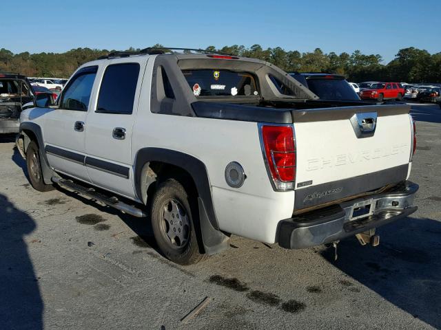 3GNEC12T84G168942 - 2004 CHEVROLET AVALANCHE WHITE photo 3