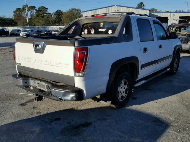 3GNEC12T84G168942 - 2004 CHEVROLET AVALANCHE WHITE photo 4