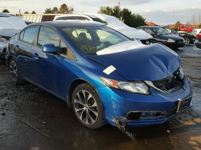 2HGFB6E5XDH700400 - 2013 HONDA CIVIC SI BLUE photo 1