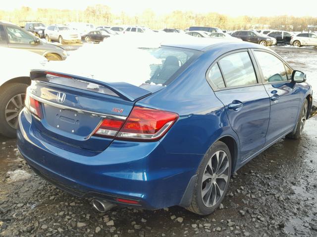 2HGFB6E5XDH700400 - 2013 HONDA CIVIC SI BLUE photo 4