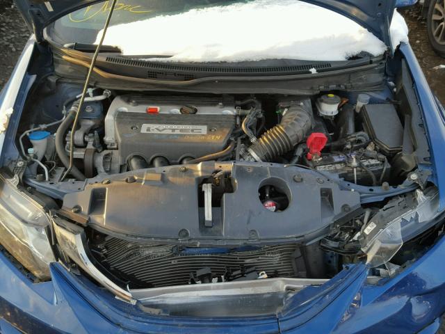 2HGFB6E5XDH700400 - 2013 HONDA CIVIC SI BLUE photo 7