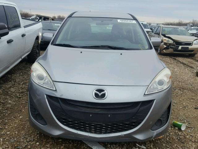 JM1CW2BL3C0105487 - 2012 MAZDA 5 SILVER photo 9