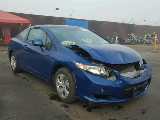 2HGFG3B5XDH530964 - 2013 HONDA CIVIC LX BLUE photo 1