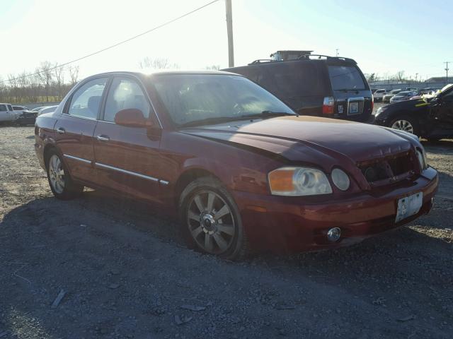 KNAGD128245341806 - 2004 KIA OPTIMA LX MAROON photo 1