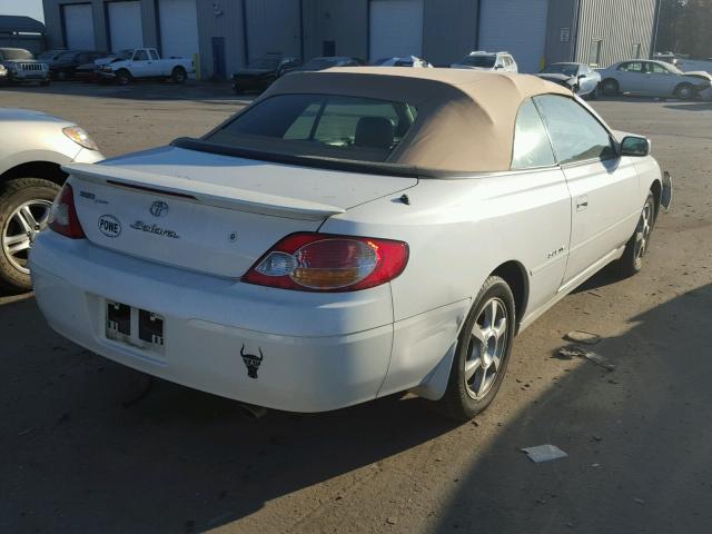 2T1FF22P52C546154 - 2002 TOYOTA CAMRY SOLA WHITE photo 4