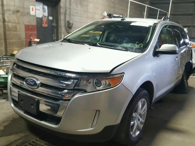 2FMDK4KC9EBA72147 - 2014 FORD EDGE LIMIT SILVER photo 2