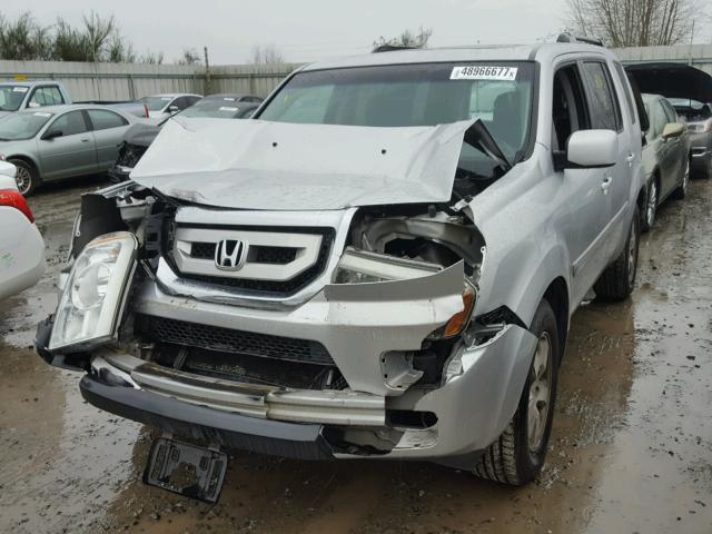 5FNYF4H55BB061664 - 2011 HONDA PILOT EXL GRAY photo 2