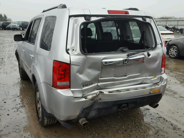 5FNYF4H55BB061664 - 2011 HONDA PILOT EXL GRAY photo 3