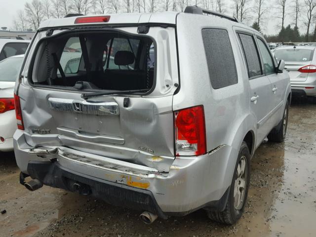 5FNYF4H55BB061664 - 2011 HONDA PILOT EXL GRAY photo 4