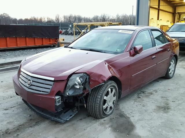 1G6DM57N430117611 - 2003 CADILLAC CTS MAROON photo 2