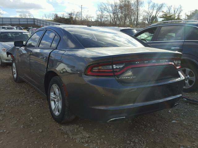 2C3CDXBG3FH751672 - 2015 DODGE CHARGER SE GRAY photo 3