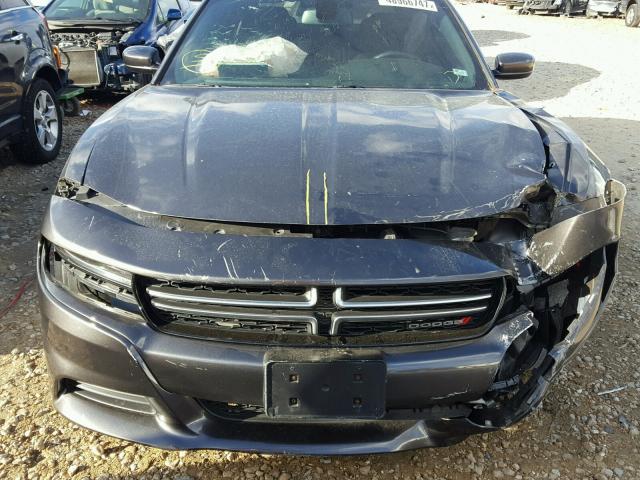 2C3CDXBG3FH751672 - 2015 DODGE CHARGER SE GRAY photo 9