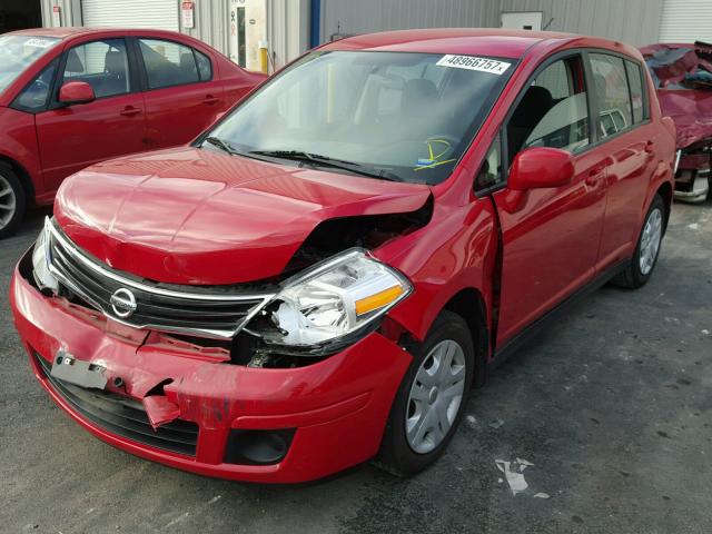 3N1BC1CPXCK221720 - 2012 NISSAN VERSA S RED photo 2