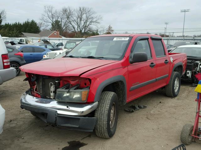 1GCDT136058275570 - 2005 CHEVROLET COLORADO RED photo 2