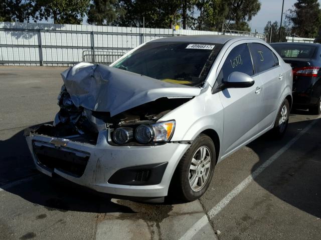 1G1JC5SG0E4219360 - 2014 CHEVROLET SONIC LT SILVER photo 2