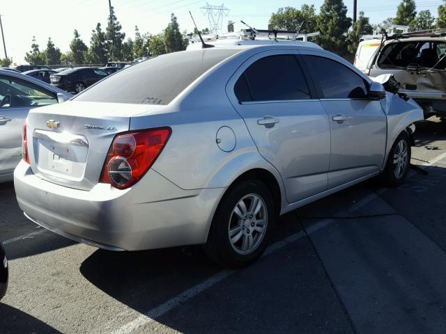 1G1JC5SG0E4219360 - 2014 CHEVROLET SONIC LT SILVER photo 4