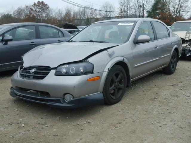 JN1CA31DXYT745140 - 2000 NISSAN MAXIMA GLE GRAY photo 2