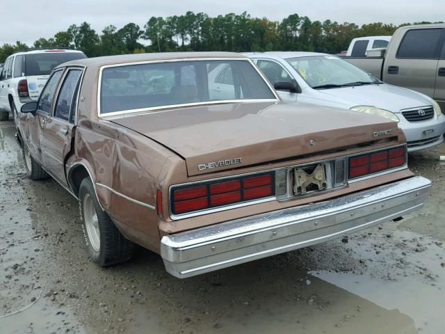 1G1BL51H0HA156913 - 1987 CHEVROLET CAPRICE BROWN photo 3