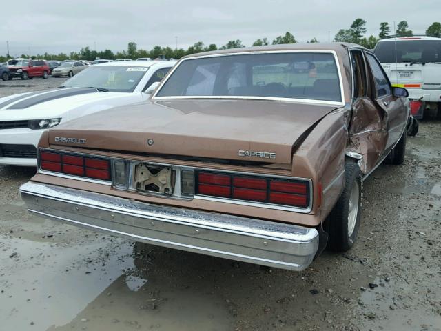 1G1BL51H0HA156913 - 1987 CHEVROLET CAPRICE BROWN photo 4