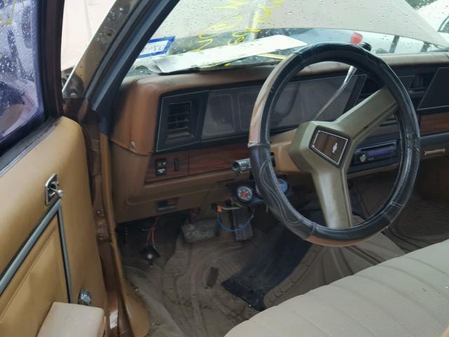 1G1BL51H0HA156913 - 1987 CHEVROLET CAPRICE BROWN photo 9