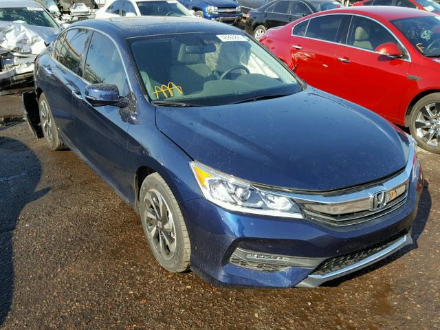 1HGCR3F86HA028264 - 2017 HONDA ACCORD EXL BLUE photo 1