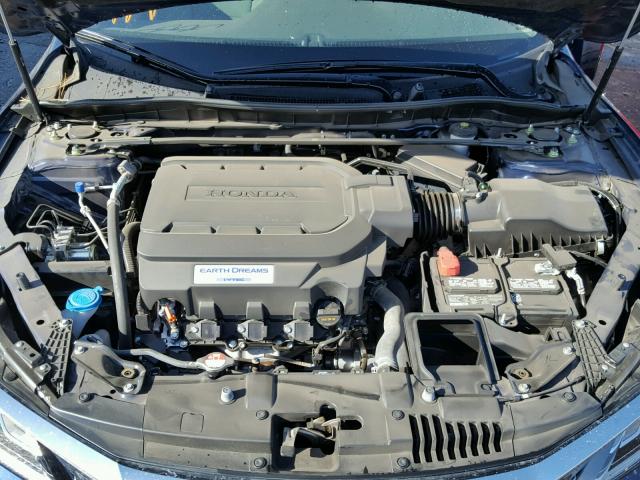 1HGCR3F86HA028264 - 2017 HONDA ACCORD EXL BLUE photo 7