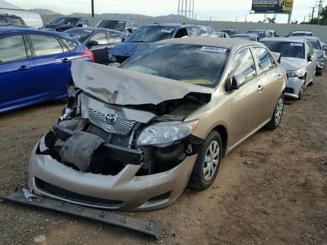 1NXBU4EE7AZ313657 - 2010 TOYOTA COROLLA BA GOLD photo 2