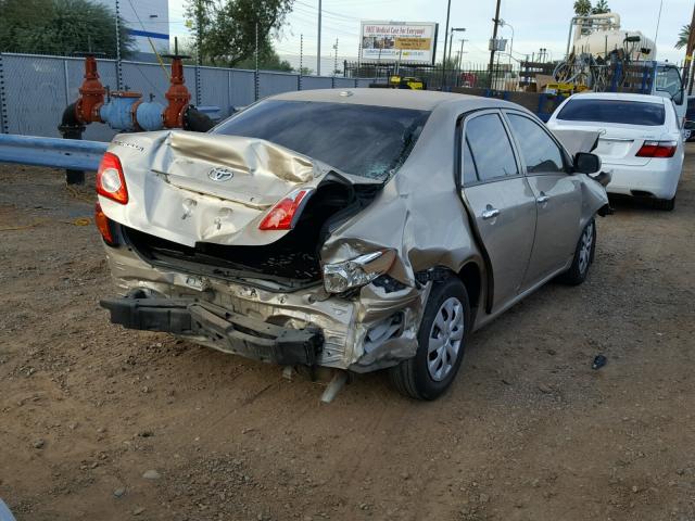 1NXBU4EE7AZ313657 - 2010 TOYOTA COROLLA BA GOLD photo 4