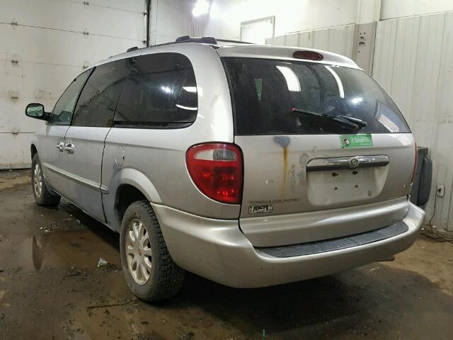 2C4GP74LX1R282498 - 2001 CHRYSLER TOWN & COU SILVER photo 3