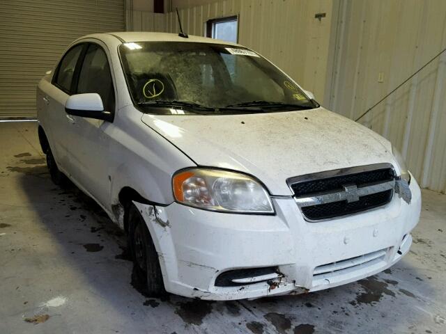 KL1TD56E69B614268 - 2009 CHEVROLET AVEO LS WHITE photo 1