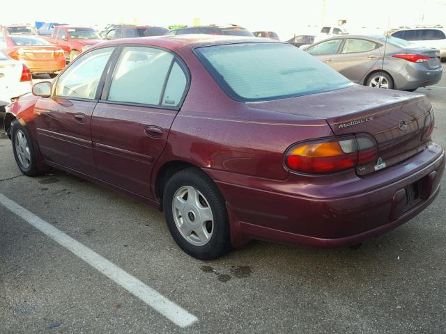 1G1NE52J816177915 - 2001 CHEVROLET MALIBU LS MAROON photo 3