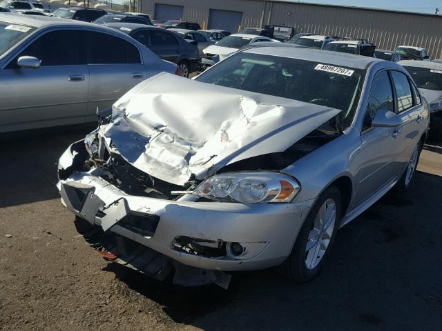 2G1WC5E36D1115318 - 2013 CHEVROLET IMPALA LTZ SILVER photo 2