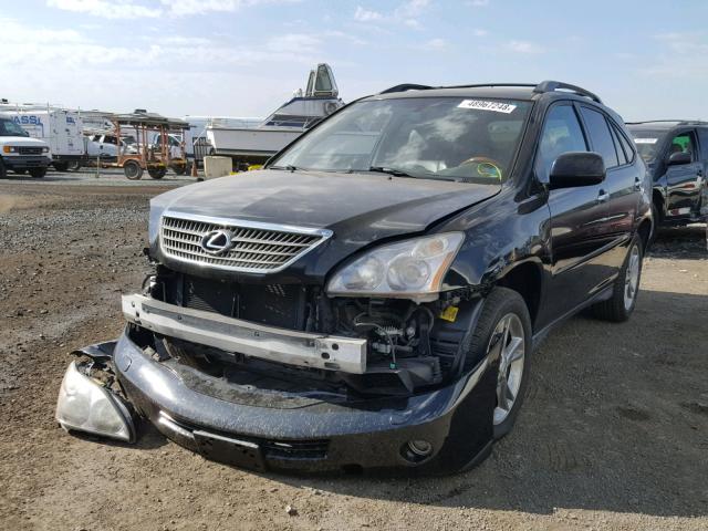 JTJGW31U782850981 - 2008 LEXUS RX 400H BLACK photo 2