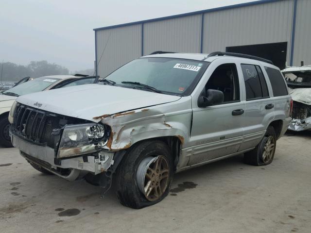 1J4GX48S84C274438 - 2004 JEEP GRAND CHER GRAY photo 2