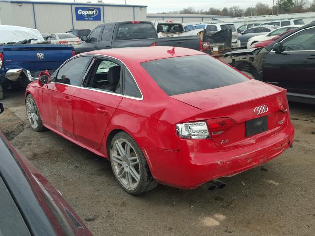 WAUKFAFL0BA080733 - 2011 AUDI A4 PRESTIG RED photo 9