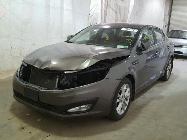 5XXGN4A65CG059462 - 2012 KIA OPTIMA EX GRAY photo 2