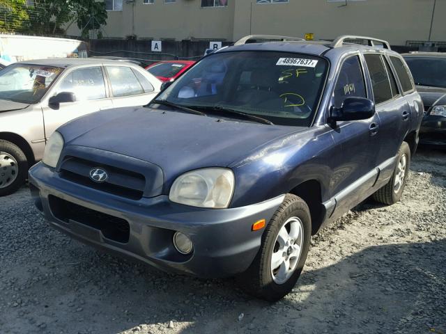 KM8SC13D75U917677 - 2005 HYUNDAI SANTA FE G BLUE photo 2