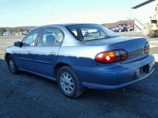 1G1ND52J2X6240874 - 1999 CHEVROLET MALIBU BLUE photo 3