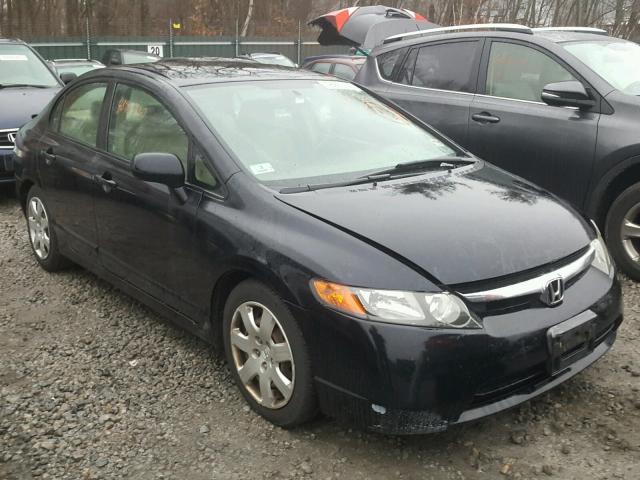 2HGFA16546H517453 - 2006 HONDA CIVIC LX BLACK photo 1