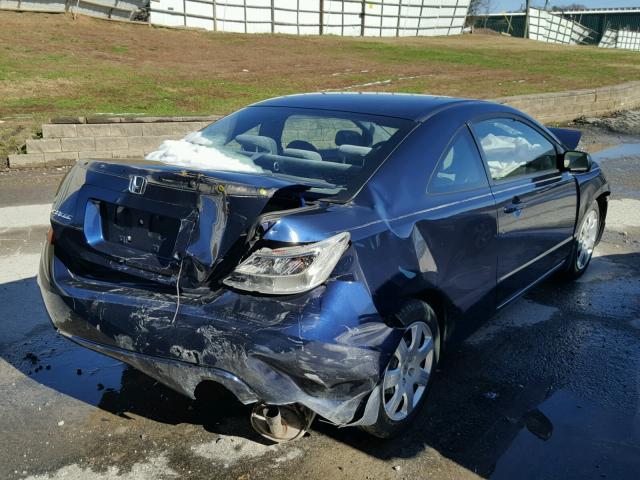 2HGFG1B65AH534526 - 2010 HONDA CIVIC LX BLUE photo 4