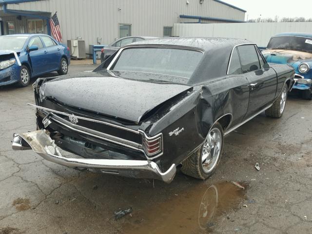 136177A102478 - 1967 CHEVROLET CHEVELLE BLACK photo 4