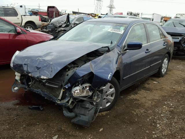 1HGCM56344A009883 - 2004 HONDA ACCORD LX BLUE photo 2